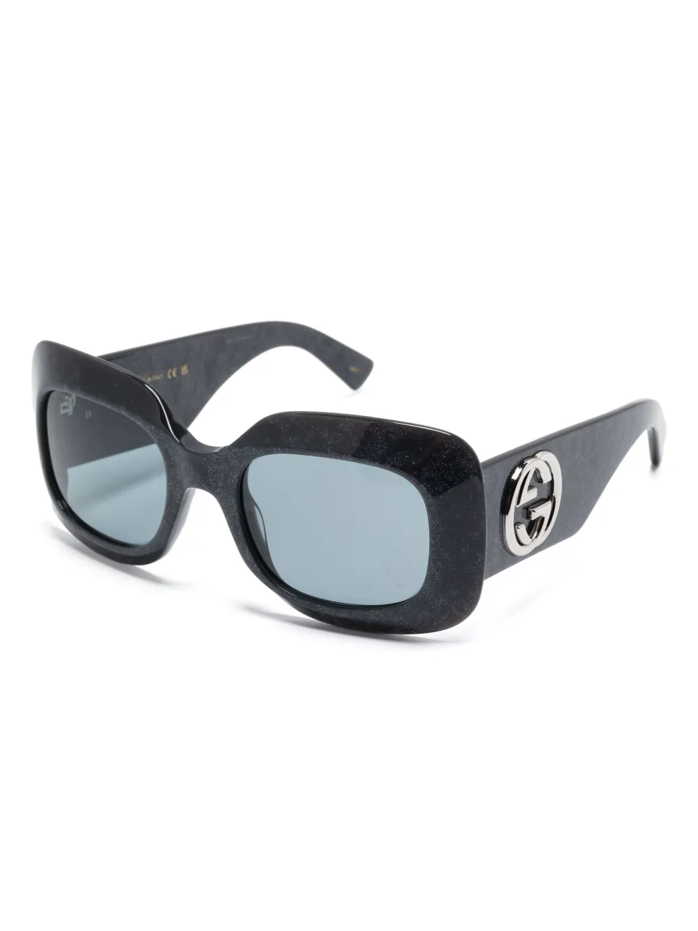 guccieyewear Gucci Eyewear Zonnebril met oversized montuur - Zwart