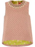 La DoubleJ La Scala embroidered top - Pink