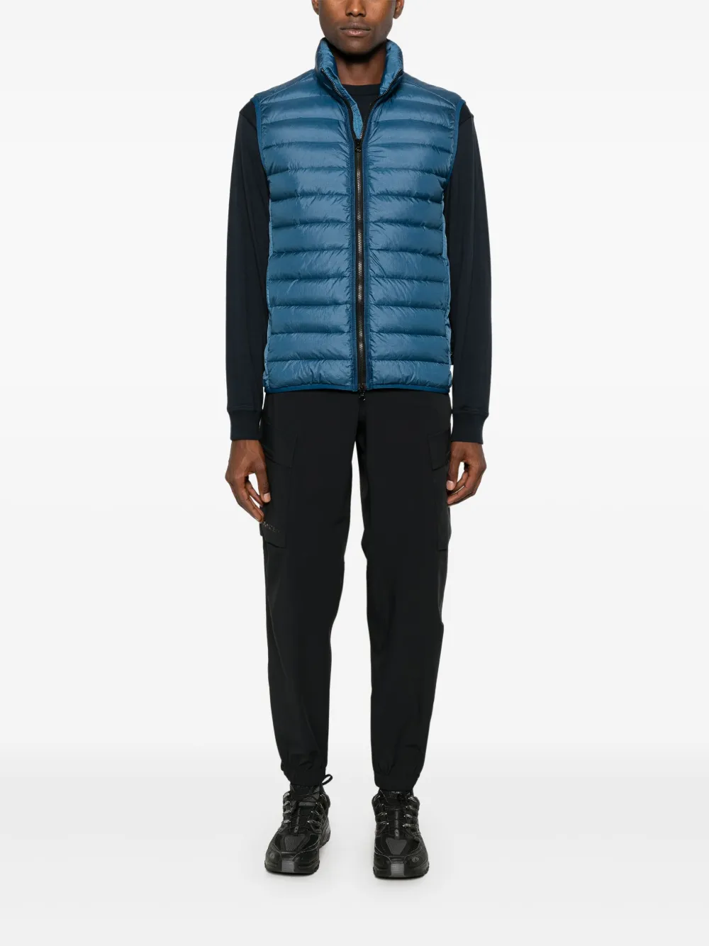 Stone Island Loom Chambers gilet - Blauw