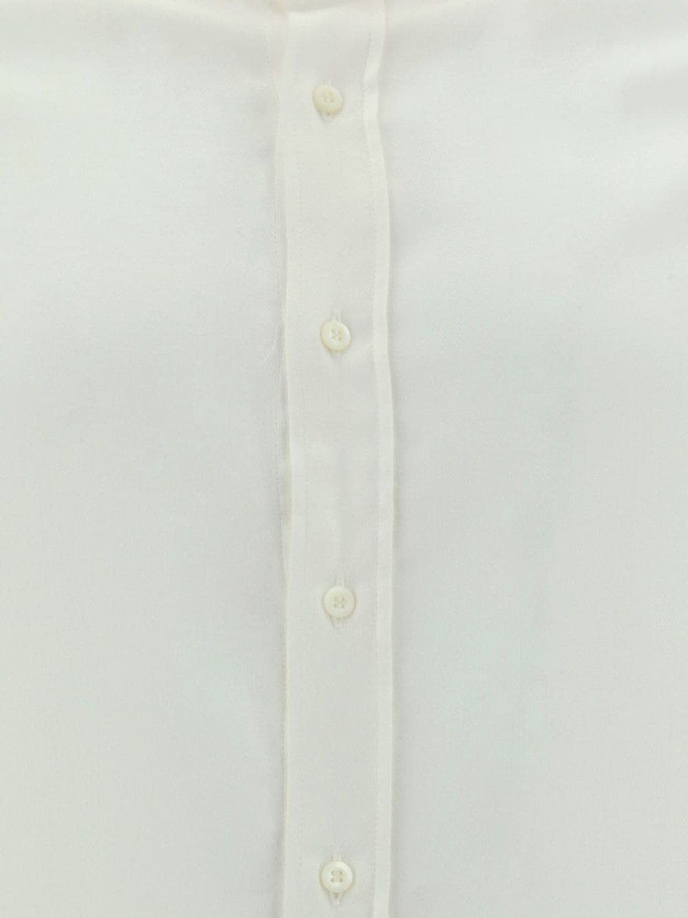 Shop Brunello Cucinelli Cotton-blend Shirt In White