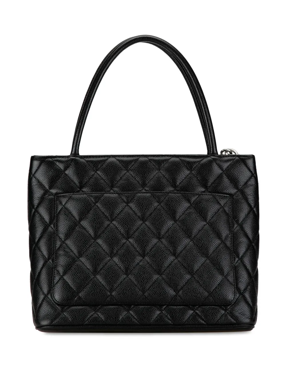 CHANEL Pre-Owned 2002-2003 Caviar Medallion tote bag - Zwart