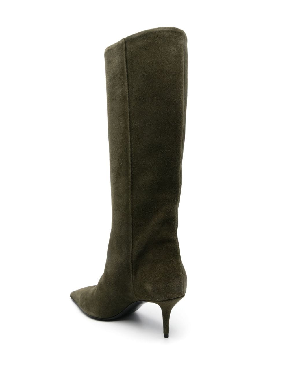 Shop Fabiana Filippi 65mm Suede Boots In 绿色