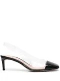 Gianvito Rossi Plexi Decollete slingback pumps - Black