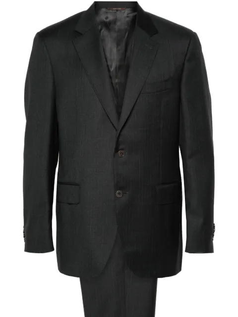 Canali pinstriped single-breasted suit