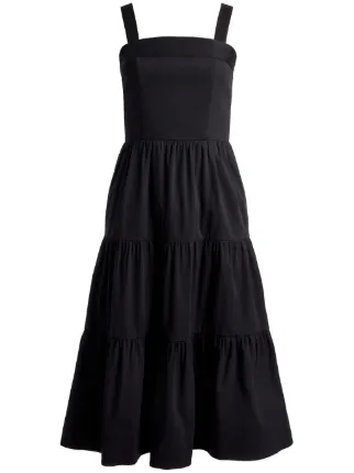 alice and olivia long black dress MARILYNN MAXI DRESS in BLACK