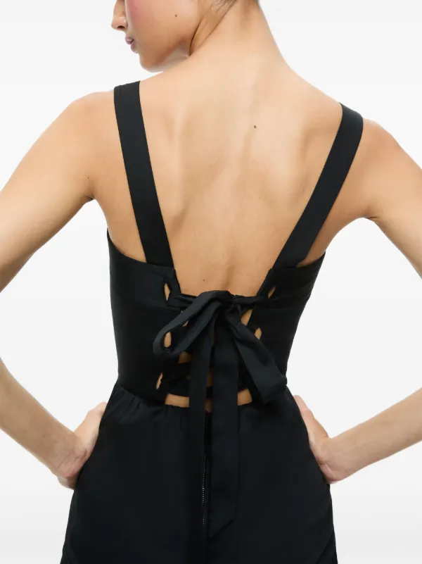 Alice + Olivia Saige Midi Dress | Black | FARFETCH