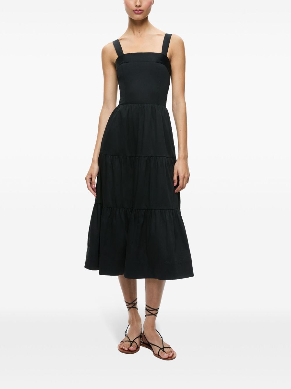 Alice + olivia Saige midi dress - Zwart