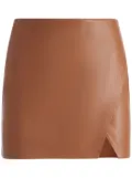 alice + olivia Siobhan wrap mini skirt - Brown