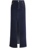 alice + olivia denim midi skirt - Blue