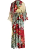 alice + olivia Malinda floral-print maxi dress - Red