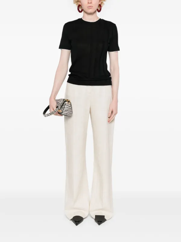 Jacquemus Le T-shirt Tricot ニットトップ | ブラック | FARFETCH JP