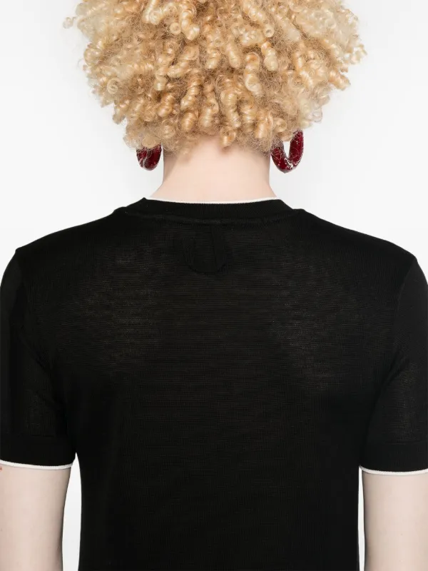 Jacquemus Le T-shirt Tricot ニットトップ | ブラック | FARFETCH JP