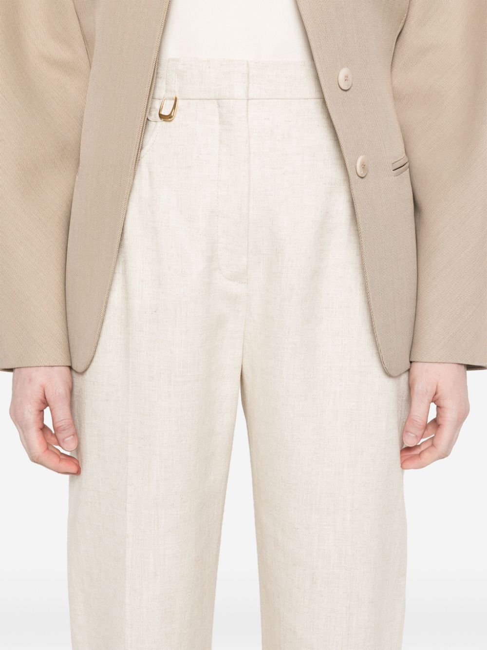 Jacquemus Le Pantalon Sauge broek Beige