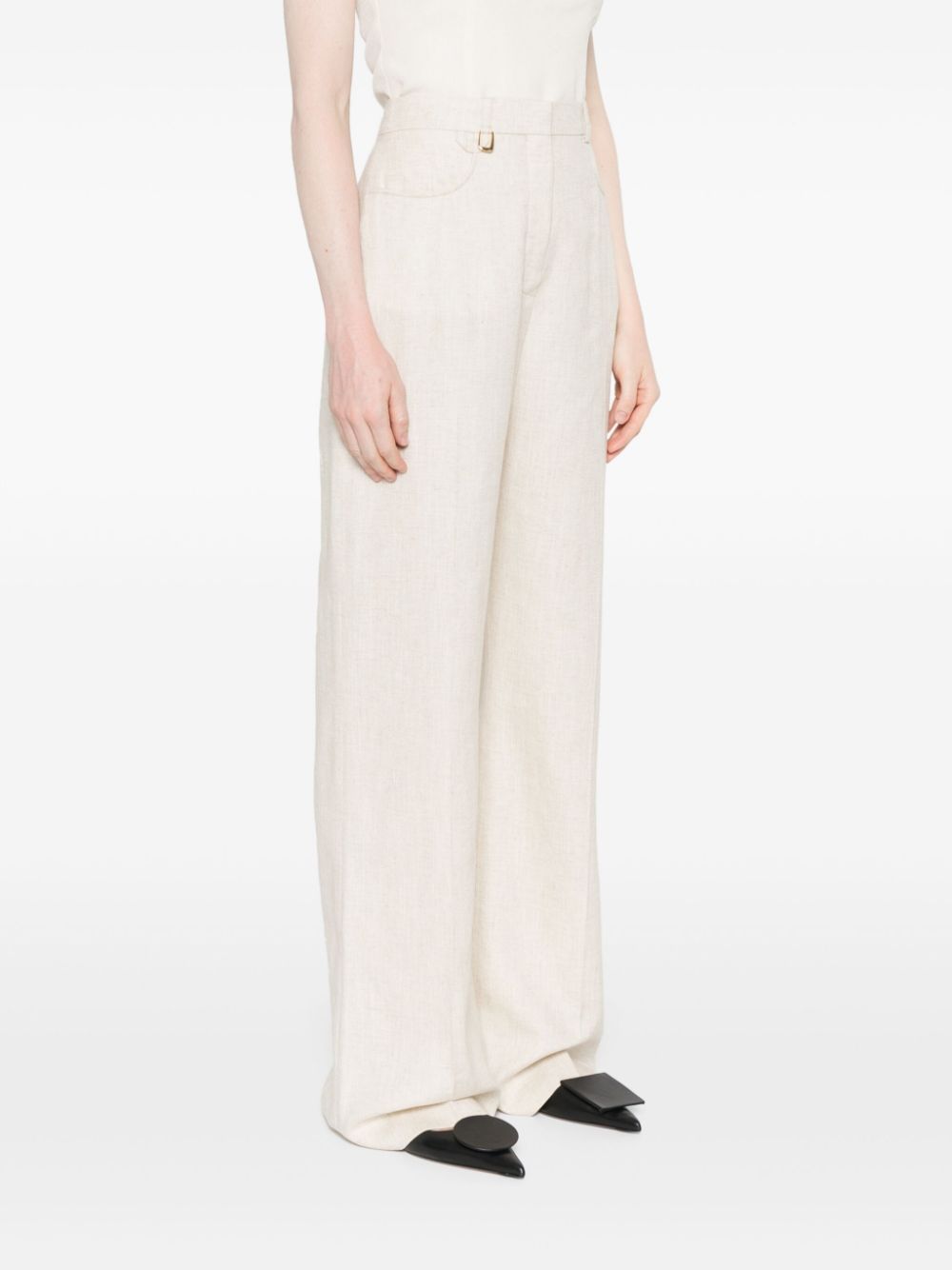 Jacquemus Le Pantalon Sauge broek Beige