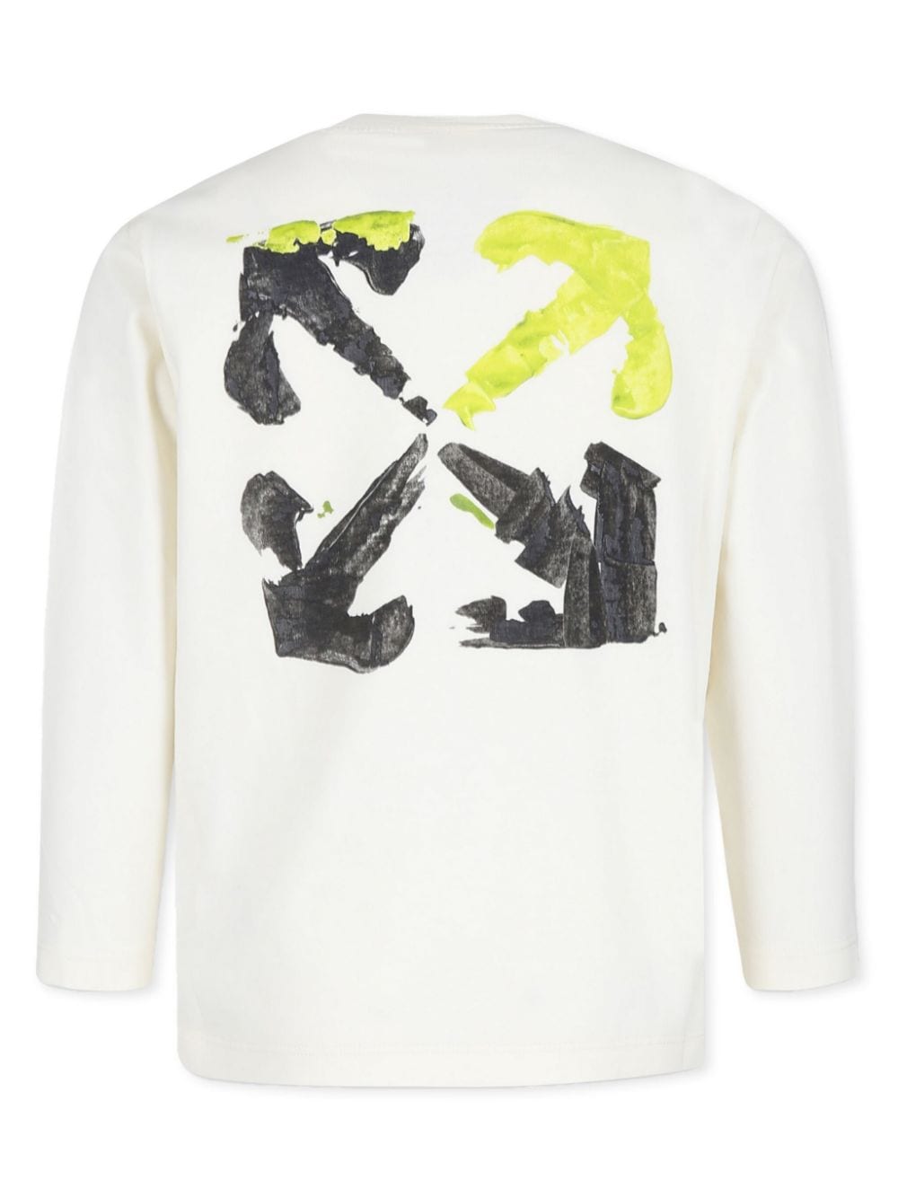 Off-White Kids Arrow-print cotton T-shirt - Wit