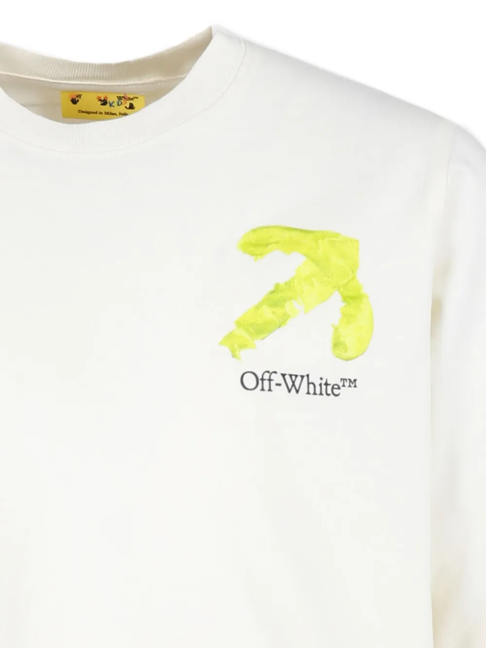 Off-White Kids Katoenen T-shirt met Arrow-print Wit