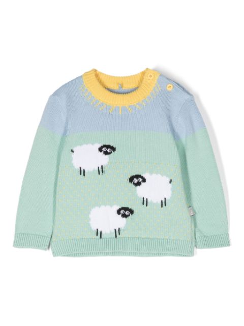 Stella McCartney Kids sheep-motif jumper