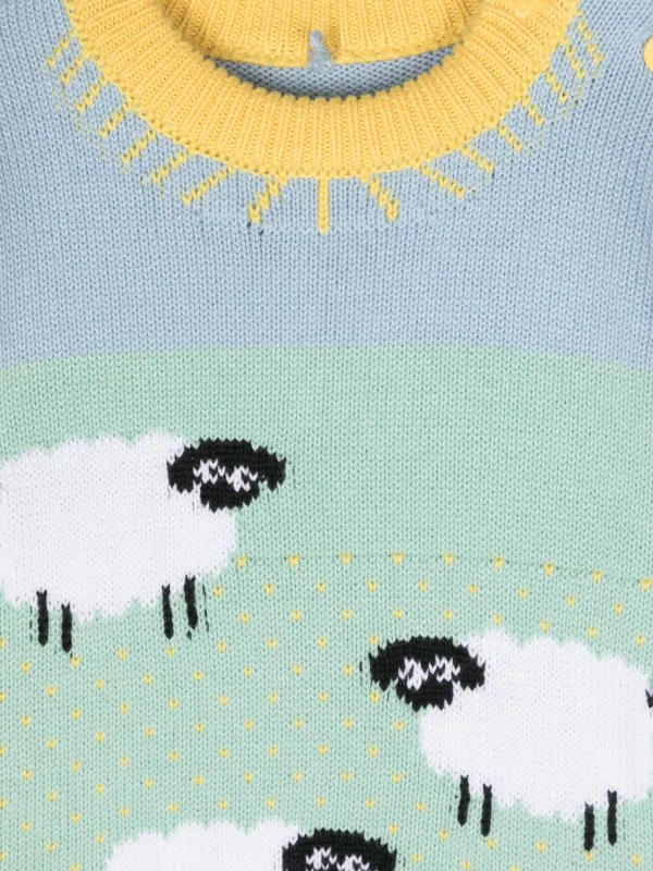 Stella McCartney Kids Pull à Motif Mouton Vert FARFETCH FR
