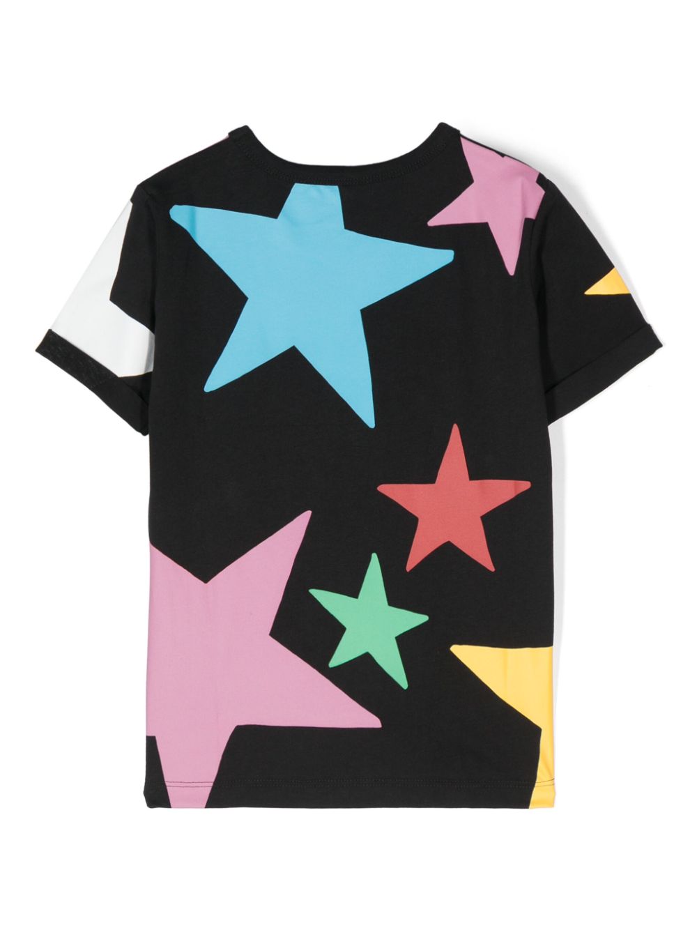 Stella McCartney Kids T-shirt met logoprint - Zwart