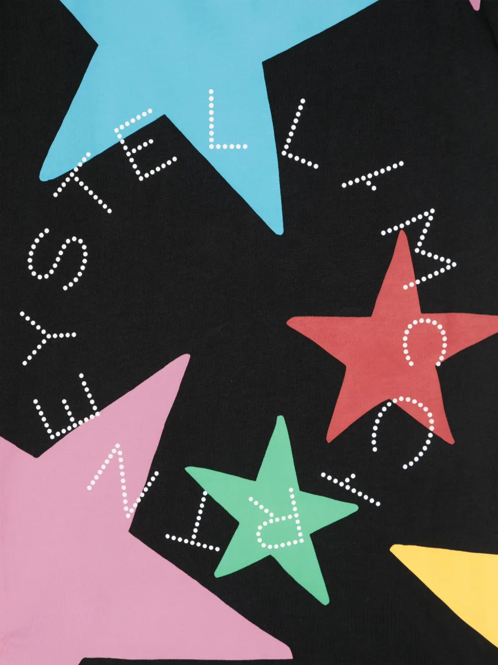 Stella McCartney Kids T-shirt met logoprint Zwart