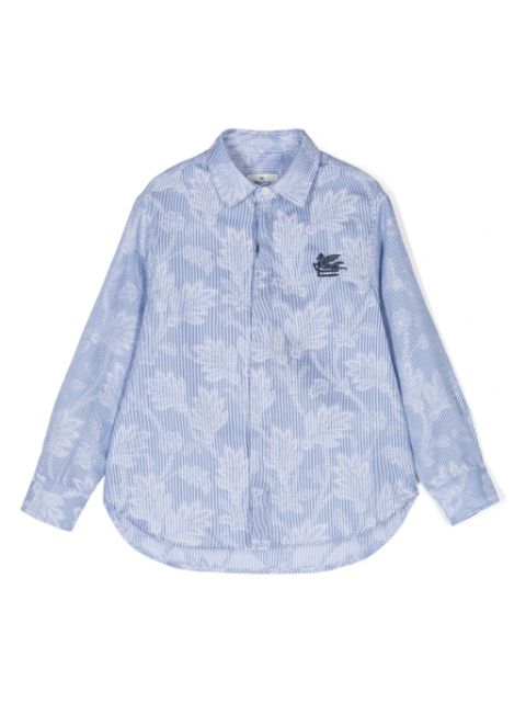 ETRO KIDS Pegaso embroidery shirt