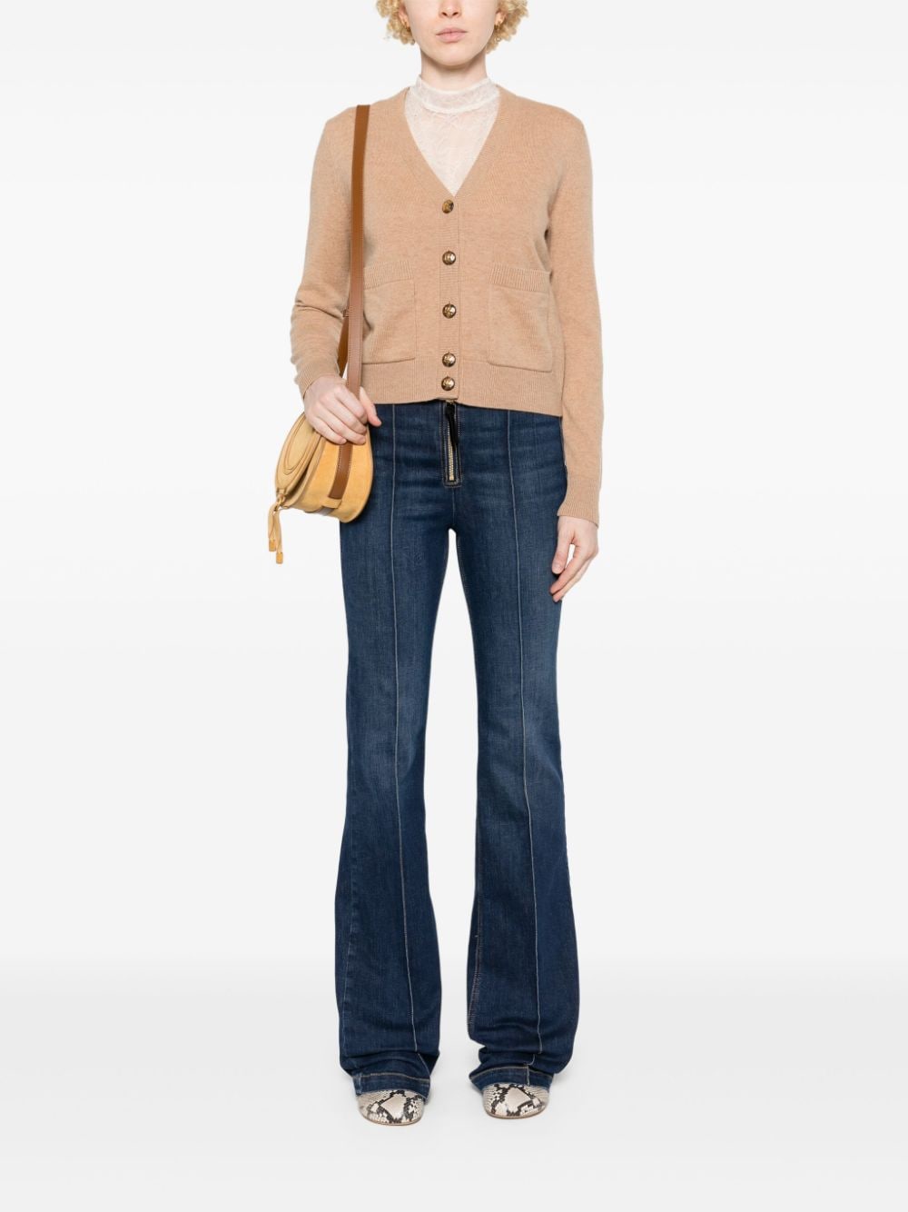 Elisabetta Franchi Jeans met afwerking - Blauw