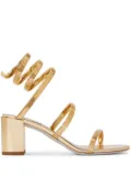 René Caovilla 80mm Juniper sandals - Gold