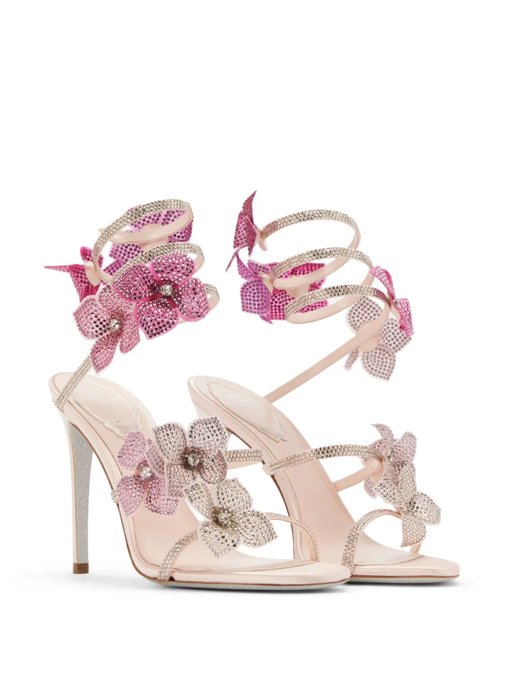 René Caovilla 105mm Floriane sandals - Roze