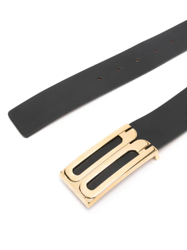 Victoria Beckham Jumbo Frame Belt | Black | FARFETCH