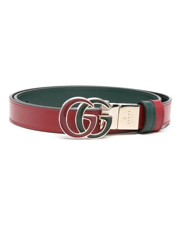 Gucci Ceinture Double G Rouge FARFETCH FR