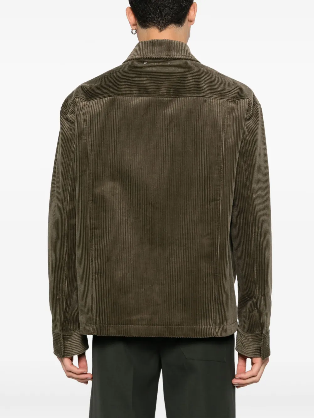 Golden Goose Ribfluwelen bomberjack Groen