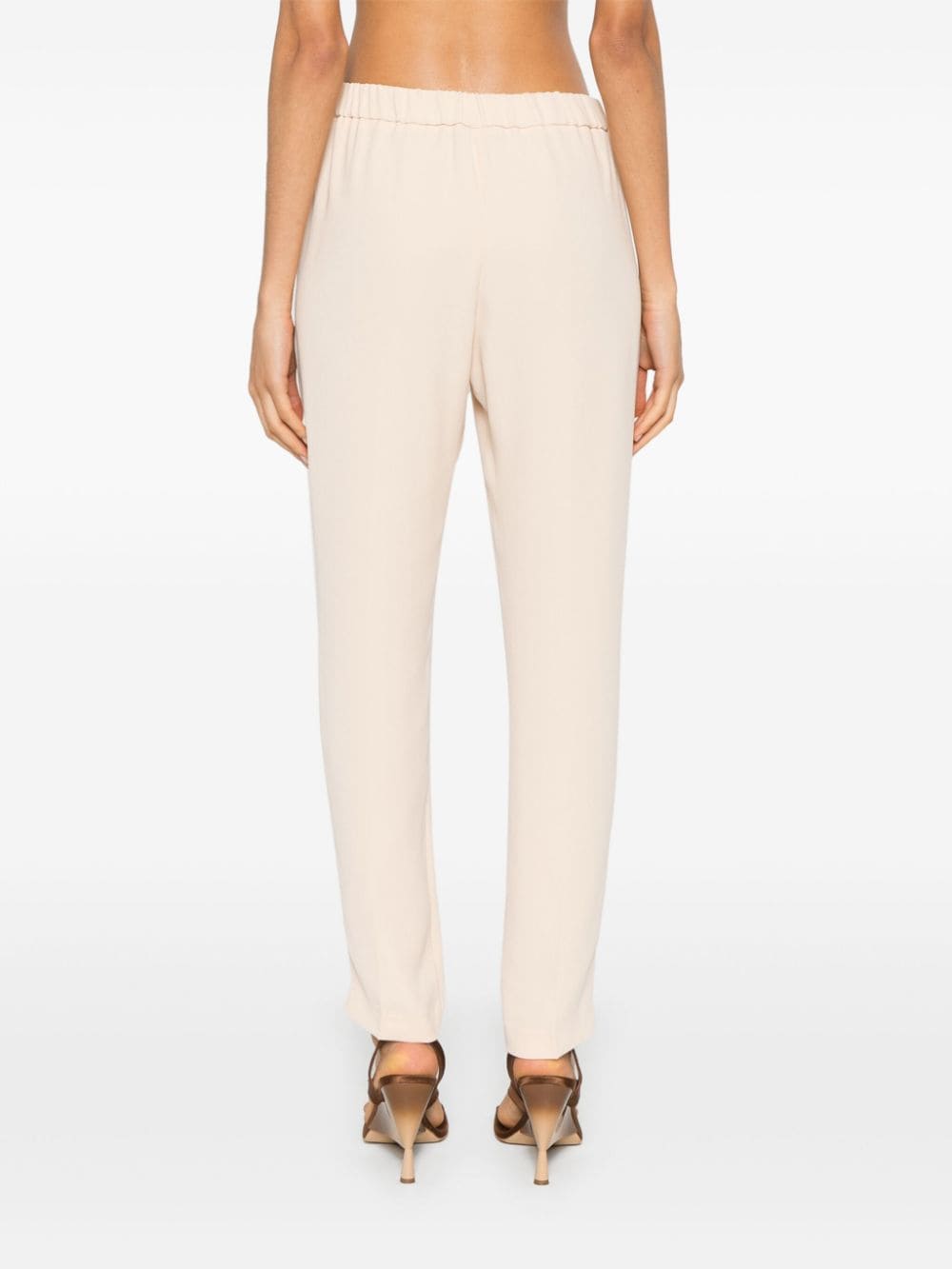 Shop Liu •jo Tapered Trousers In Neutrals