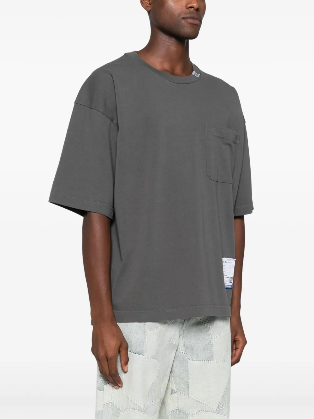 Maison MIHARA YASUHIRO T-shirt met patch Grijs