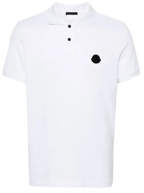 Moncler rubberised-logo polo shirt 