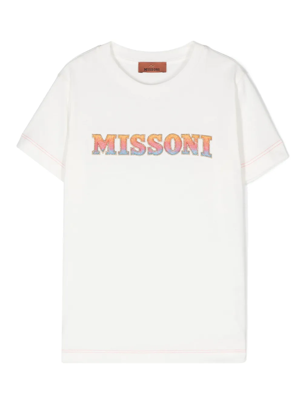 Missoni Kids T-shirt con paillettes - Bianco