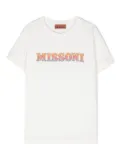 Missoni Kids logo-embellished T-shirt - White