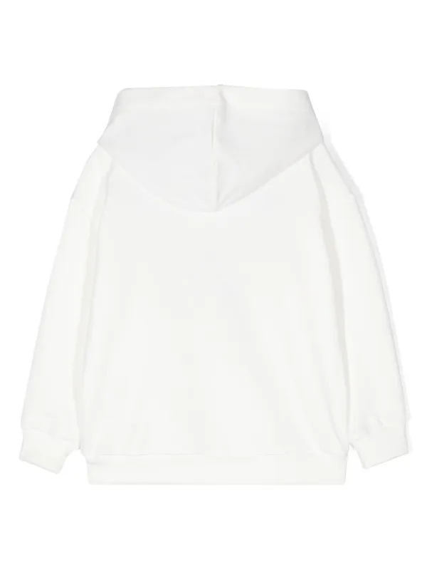 PUCCI Junior logo-embroidered Hoodie | White | FARFETCH
