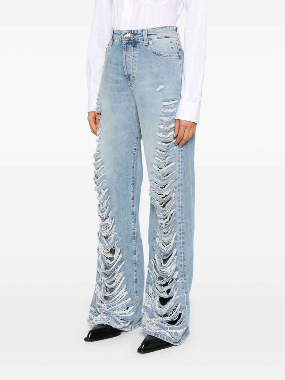 Philipp Plein ripped trousers Women