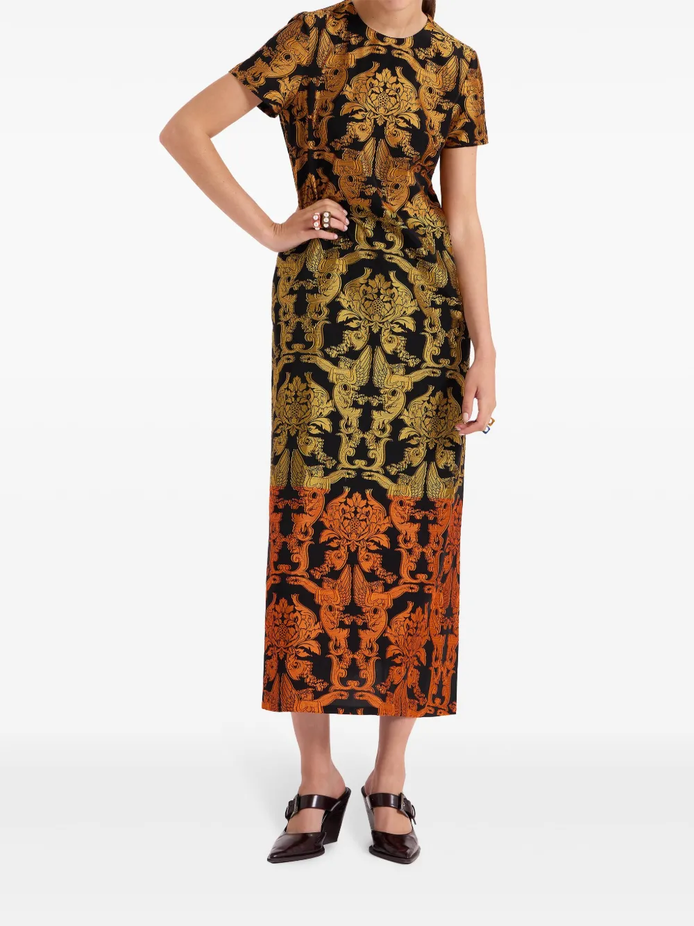 La DoubleJ Super Swing maxi-jurk - Zwart