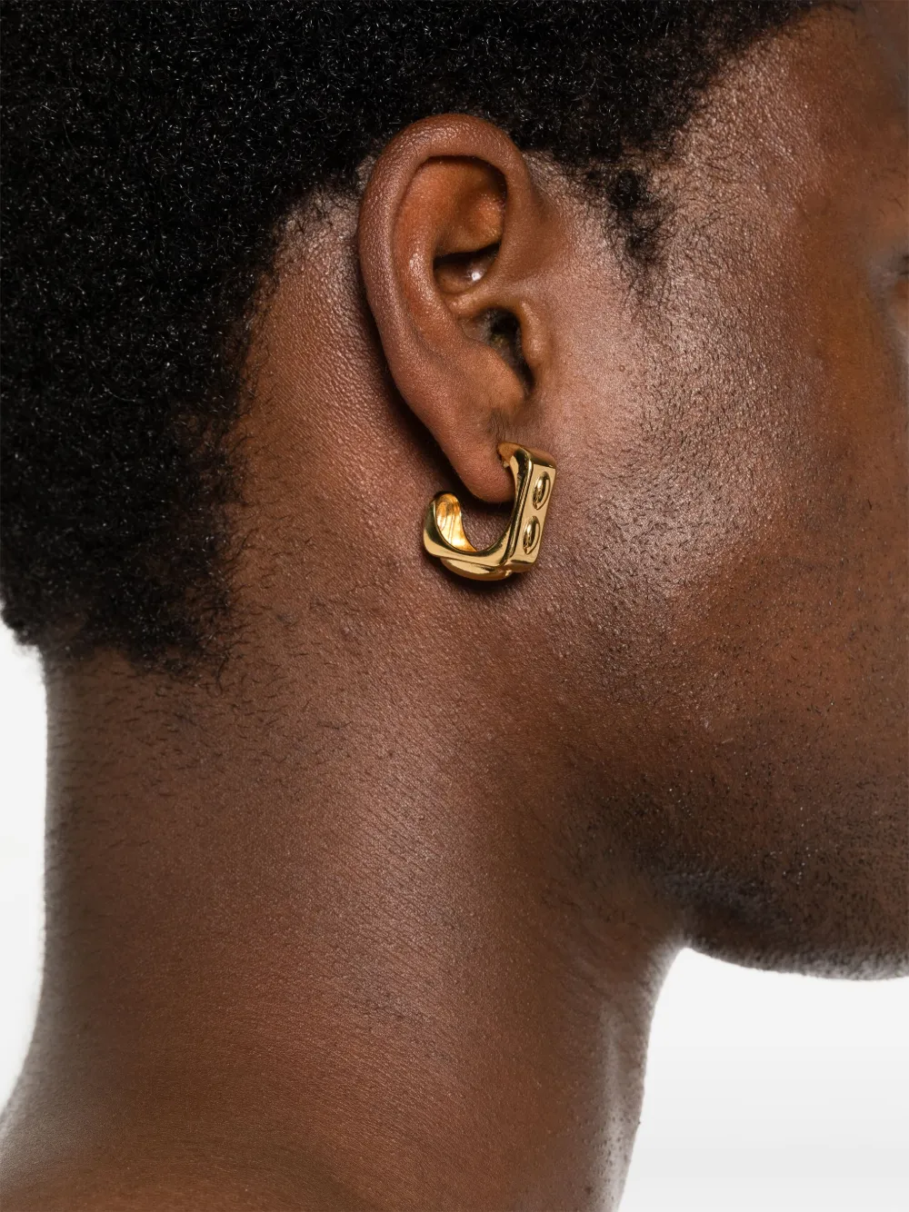 LA MANSO logo-engraved earrings | Image 2