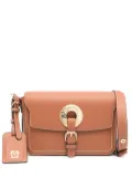 Love Moschino logo-plaque cross body bag - Brown