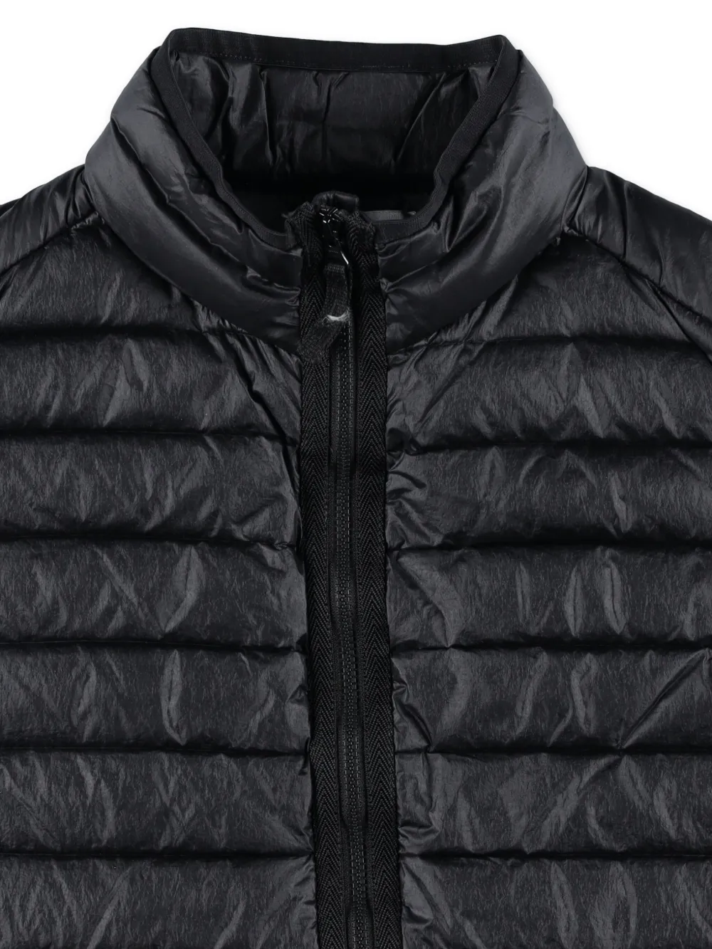 Stone Island Junior Gilet met Compass-logopatch Zwart