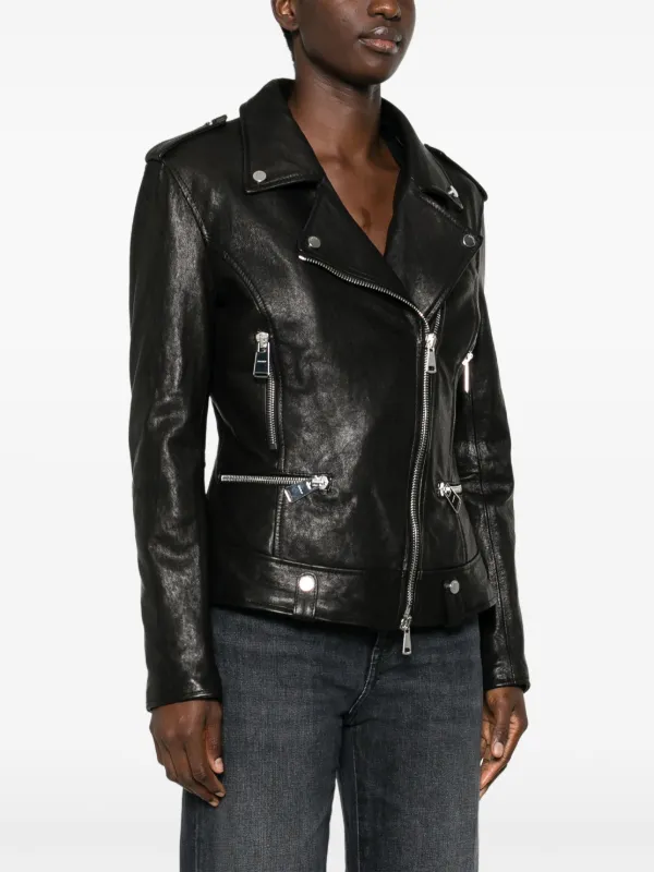 ジャケット DONDUP Women Jackets LDJ460BS0030DPTDDDS25999 Black DONDUP Leather Jacket | Black | FARFETCH