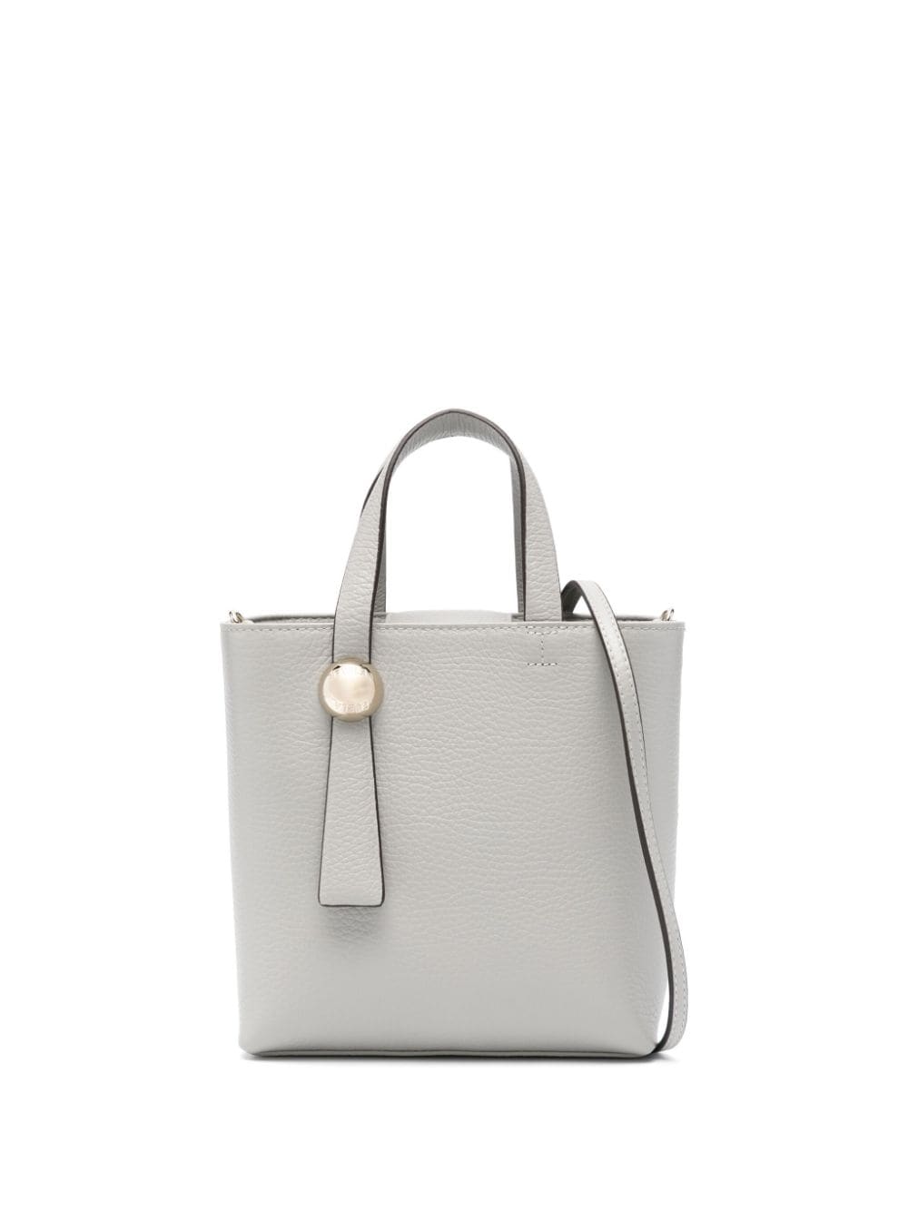 Shop Furla Leather Cross Body Bag In Grey