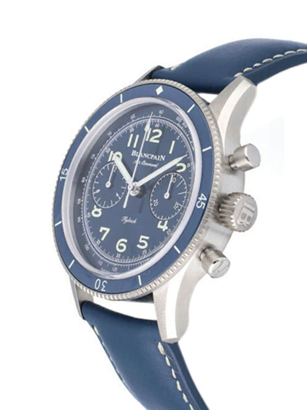 Shop Blancpain 2023 Unworn Air Command Flyback Chronograp 42.5mm In Blue