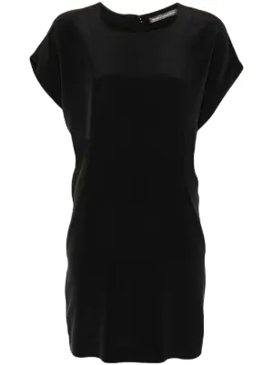 area t shirt dress Crystal bow jersey t-shirt dress in black - Area