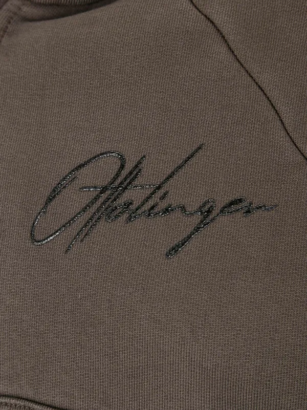 【関税込み】Ottolinger ブラウン Multiline ジップフーディ Ottolinger Knitted Multiline Zip Hoodie (Light BRown) – CNCPTS