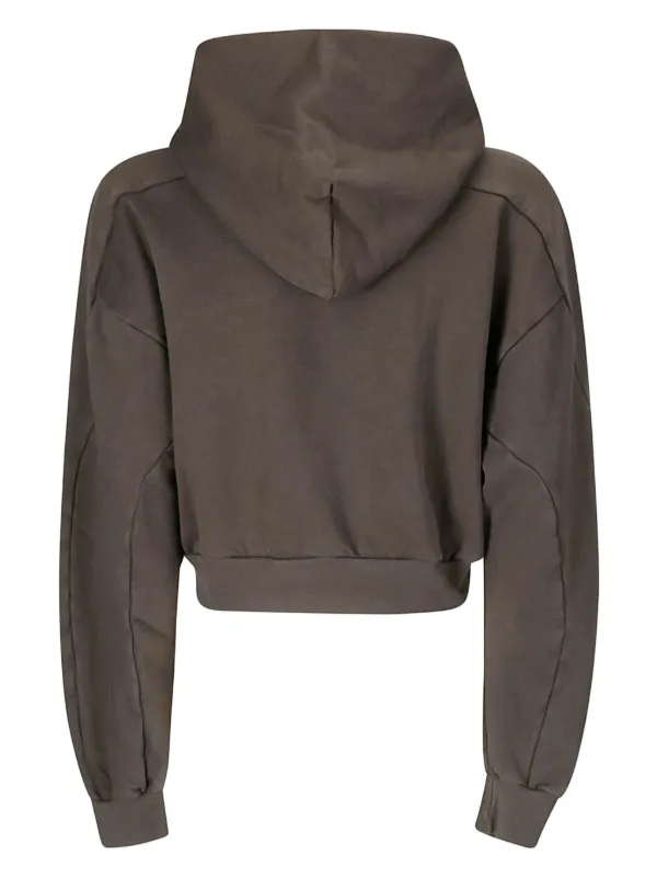 【関税込み】Ottolinger ブラウン Multiline ジップフーディ Ottolinger Multiline Logo Zip Hoodie | Brown | FARFETCH JO