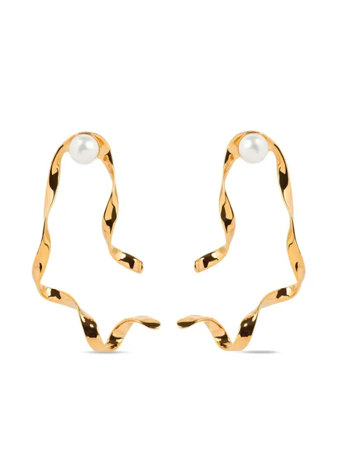 DRIES VAN NOTEN wave stud earrings