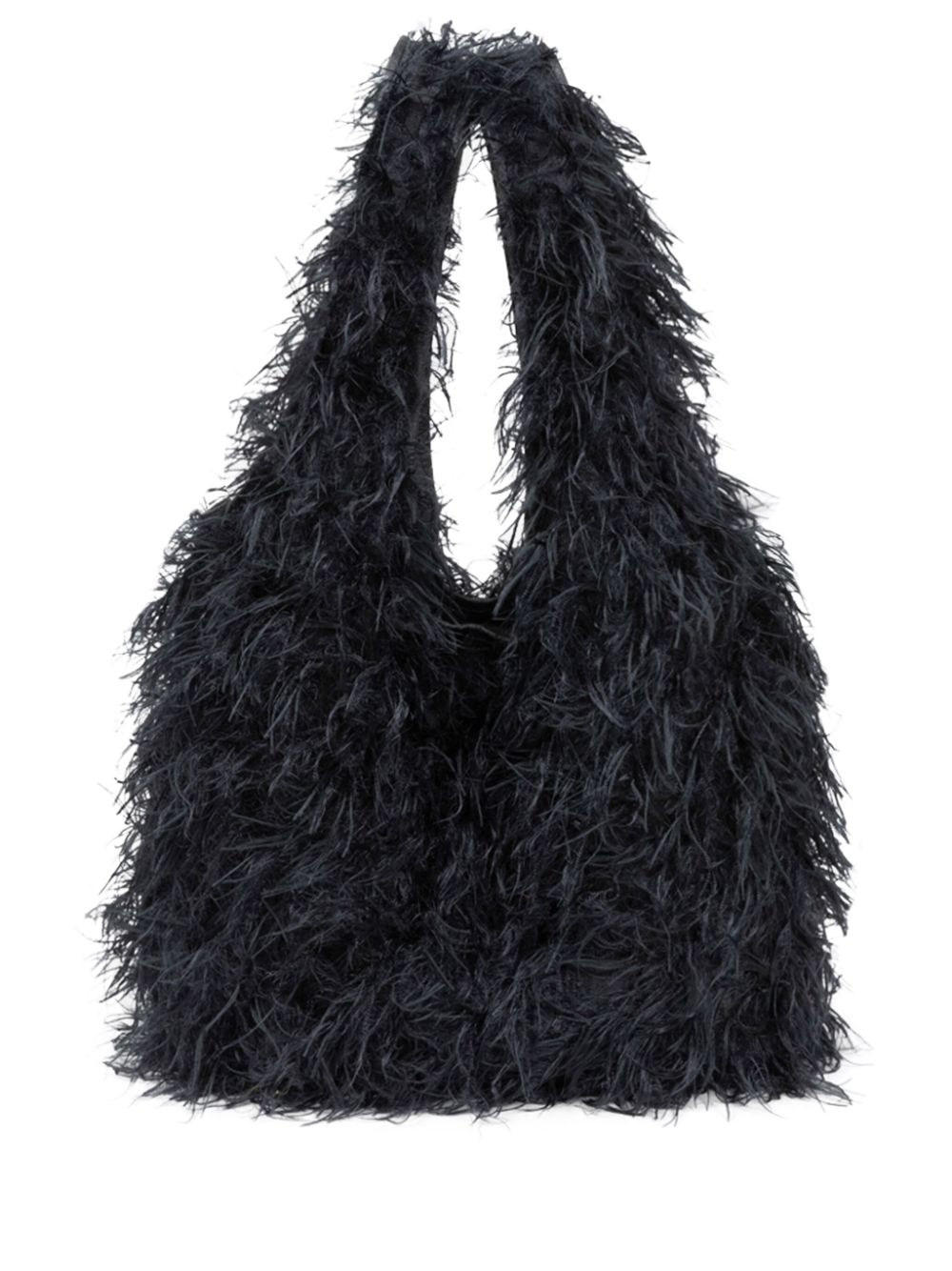 faux-fur fluffy tote bag